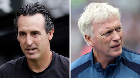 Unai Emery and David Moyes