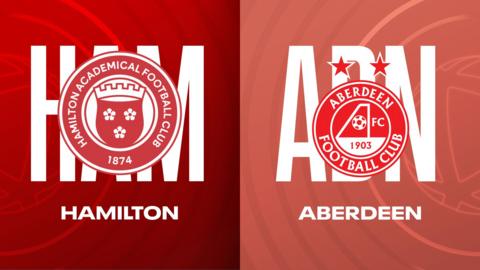 Hamilton Academical and Aberdeen badges