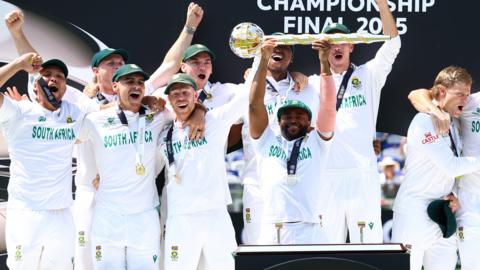 South Africa celebrate