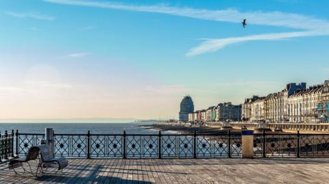 Hastings seen from the pier