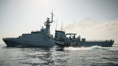 File photo issued by Ministry of Defence of HMS Trent