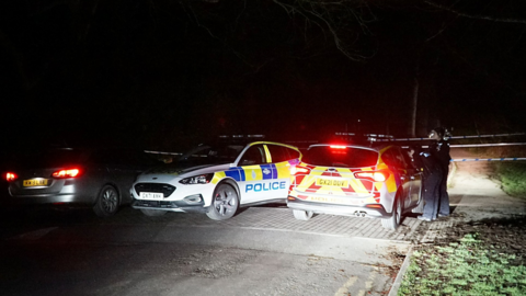 Crash scene in Eastbourne