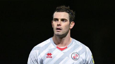 Crawley's Dion Conroy during a League One match between Mansfield Town and Crawley at Field Mill in January 2025