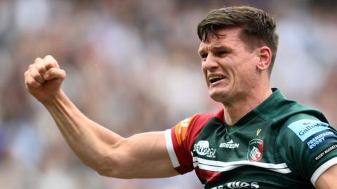 Freddie Burns after kicking the winning drop-goal in the 2022 Premiership Grand Final