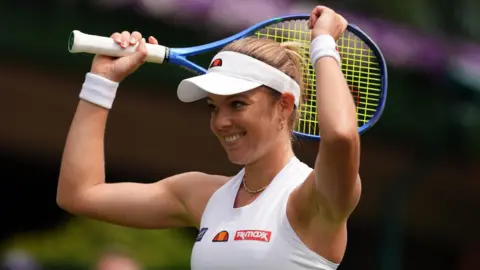 Katie Boulter in action