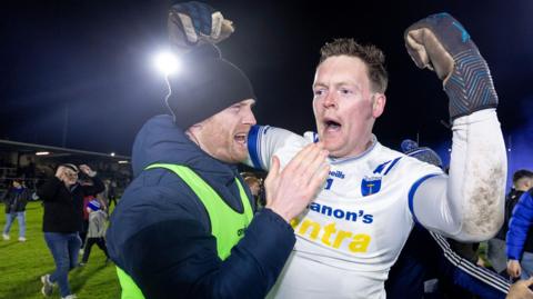 Rory Beggan celebrates Scotstown's Ulster SFC win