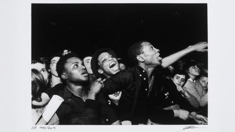 Syd Shelton, Against Racism during The Specials’ set, Potternewton Park, Leeds, 1981 Gelatin silver print, printed 2012