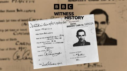 Archival material of a soldier's identity card 