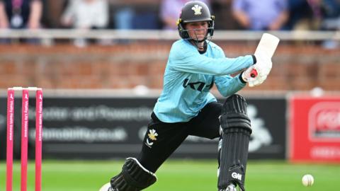 Paige Scholfield in action for Surrey