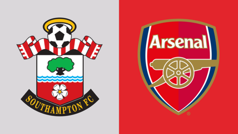 Southampton and Arsenal club badges