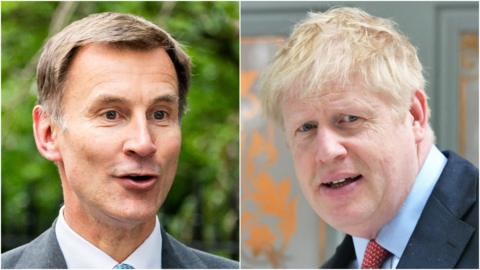 Jeremy Hunt and Boris Johnson