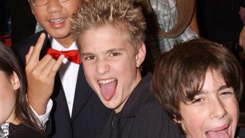 Kevin Clark with his School of Rock co-stars in 2003