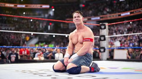 John Cena in his final WWE wrestling match
