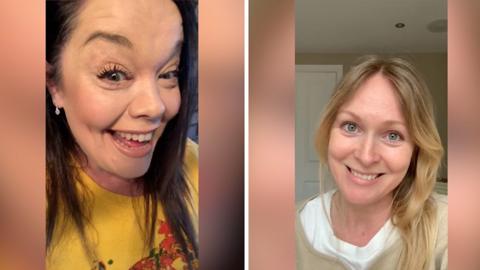 Actresses Lisa Riley and Michelle Hardwick