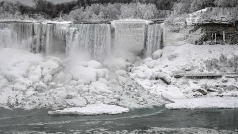 Ice around Niagara Falls