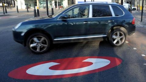 Car in congestion charge zone