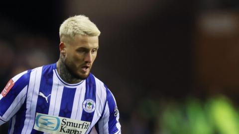 Stephen Humphrys in action for Wigan Athletic