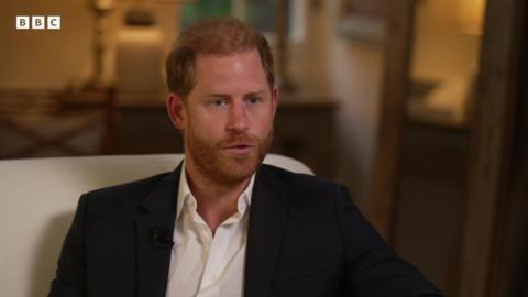Prince Harry speaks to the BBC