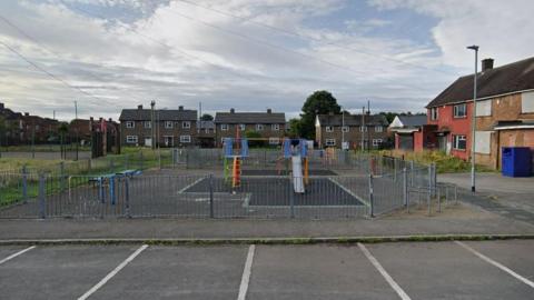 Play area on Strensall Green