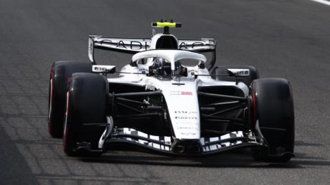 Cadillac's Valtteri Bottas on track during the 2026 Belgian Grand Prix