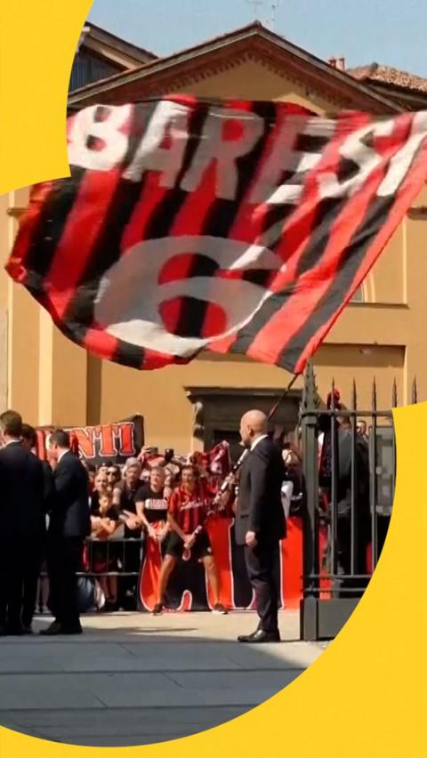 Thousands gather in Milan for funeral of Franco Baresi
