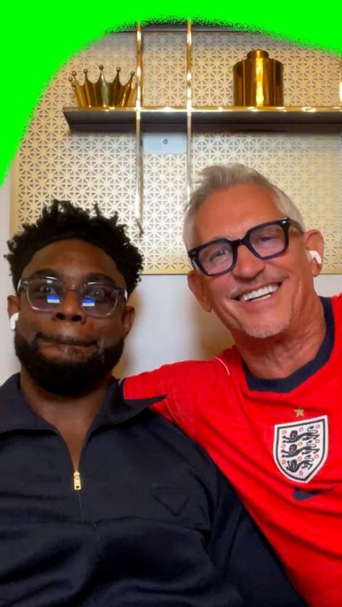 Micah Richards and Gary Lineker