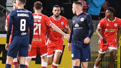 Joe Gormley celebrates goal