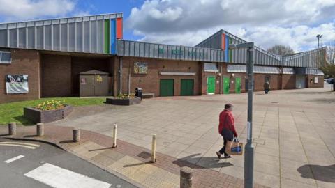 A street view image of Coalville's Market Hall