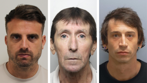 Craig Bennett, Gerald Tohill and Lucien Robinson mugshots.