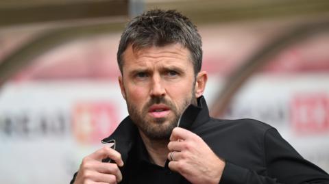 Middlesbrough head coach Michael Carrick during the Wear-Tees derby with Sunderland 