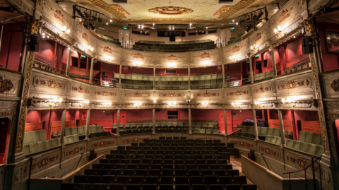 The interior of the Bristol Old Vic theatre. Pic provided by Getty