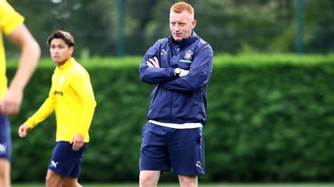 Southampton boss Will Still at Southampton's training ground