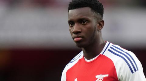 Eddie Nketiah in action for Arsenal