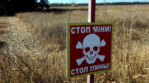 A mine field in Ukraine