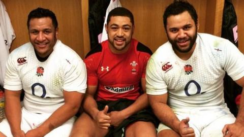 (Left to right) Mako Vunipola, Taulupe Faletau and Billy Vunipola