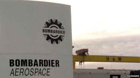 Bombardier, a Canadian aerospace firm's logo