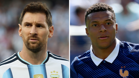 Lionel Messi and Kylian Mbappe