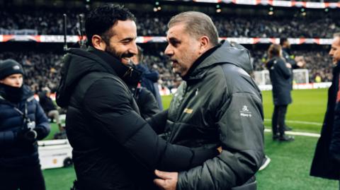 Ruben Amorim and Ange Postecoglou