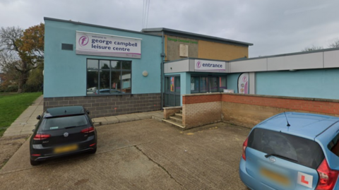 An outside shot of the George Campbell Leisure Centre