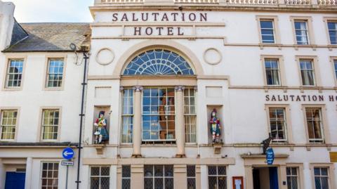 The front of the Salutation Hotel in Perth.