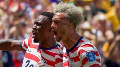 USA celebrate