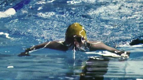 Swimmer in pool