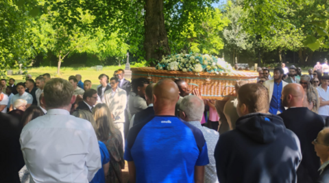 Joe Thompson funeral general view