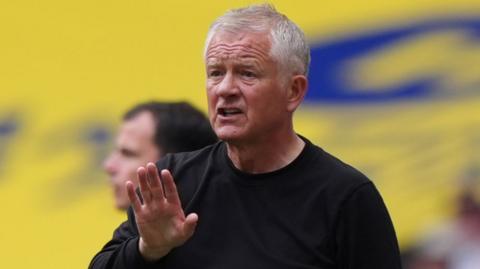 Sheffield United boss Chris Wilder during the Championship play-off final defeat to Sunderland