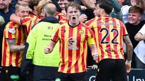 Partick Thistle celebrate