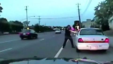 Still from police dashcam video