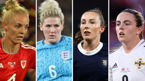 Sophie Ingle, Millie Bright, Caroline Weir and Simone Magill