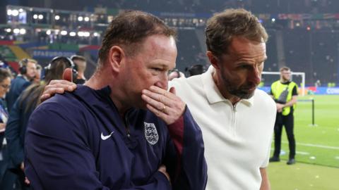 Steve Holland and Gareth Southgate in conversation