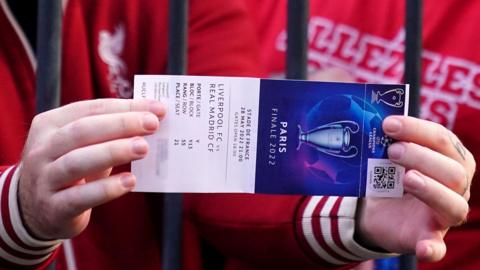 Champions League final ticket from 2022