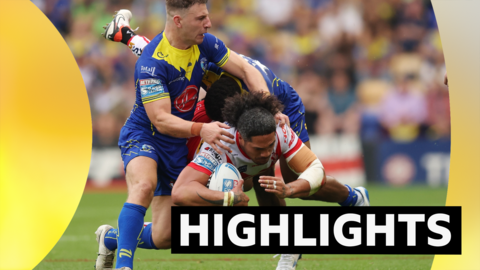 Warrington v St Helens highlights graphic